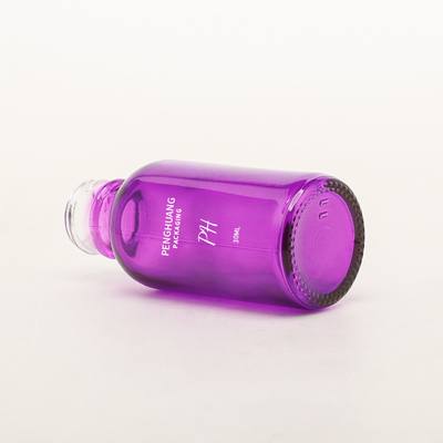30 ml Butelka Amber Boston Biała Pompa Opryskiwacza Szklana Butelka Olejku