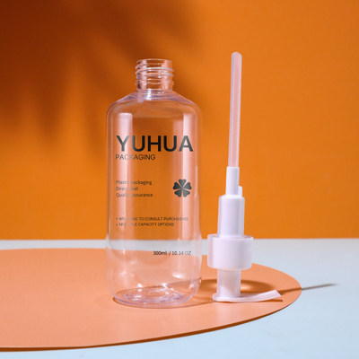 250 ml 300 ml 500 ml butelek szamponu PET Przezroczysta plastikowa butelka z rozpylaczem z pompką