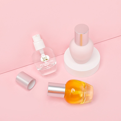 Niestandardowy kolor 30 ml szklana butelka z podkładem hurtowa pompa do balsamu opakowanie do pielęgnacji skóry szklana butelka z podkładem kosmetycznym