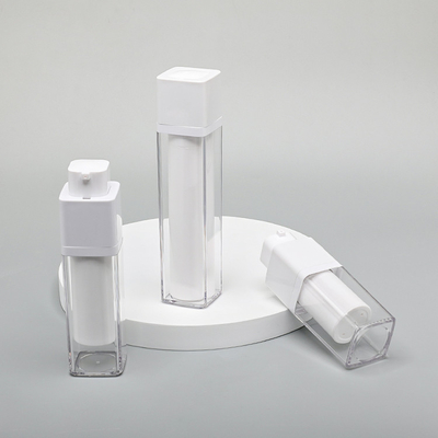 Przezroczyste plastikowe butelki do pakowania bezpowietrznego 15 ml 30 ml 50 ml