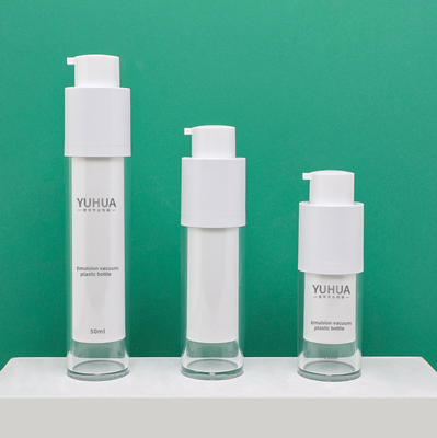 Plastikowe butelki do pakowania FDA 15 ml 30 ml 50 ml Przezroczysty okrągły kształt