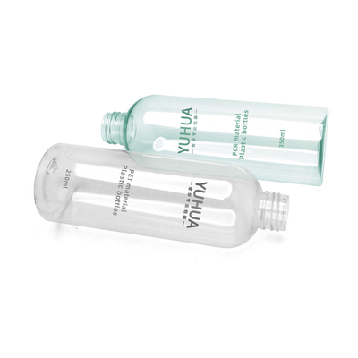 Ekologiczne plastikowe butelki do pakowania 100 ml 300 ml 500 ml z białą nakrętką