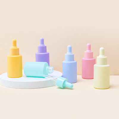 Matowe szkło Serum Butelka z zakraplaczem Matowe opakowanie kosmetyczne do pielęgnacji skóry 30 ml 1 uncja