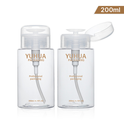 Przezroczysty plastikowy środek do usuwania butelek Opakowanie Butelka Press Pump Toner 12ml 200ml 300ml