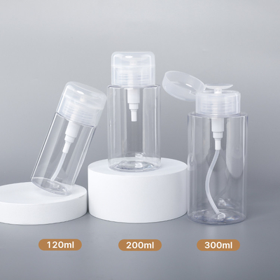 Przezroczysty plastikowy środek do usuwania butelek Opakowanie Butelka Press Pump Toner 12ml 200ml 300ml