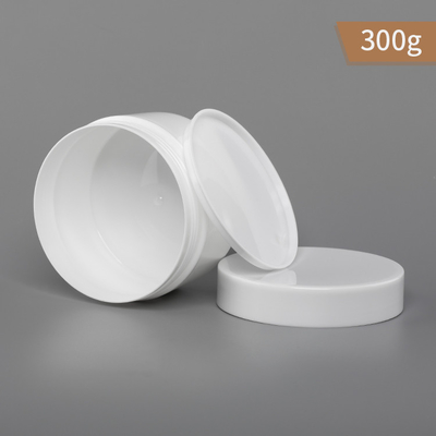 300g PP Plastikowy Słoik Jednościenny Biały Kolor Słoik I Nakrętka Z Uszczelką Pp