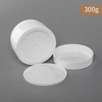 300g PP Plastikowy Słoik Jednościenny Biały Kolor Słoik I Nakrętka Z Uszczelką Pp