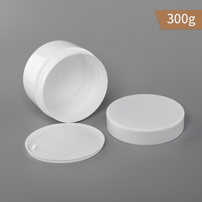 300g PP Plastikowy Słoik Jednościenny Biały Kolor Słoik I Nakrętka Z Uszczelką Pp