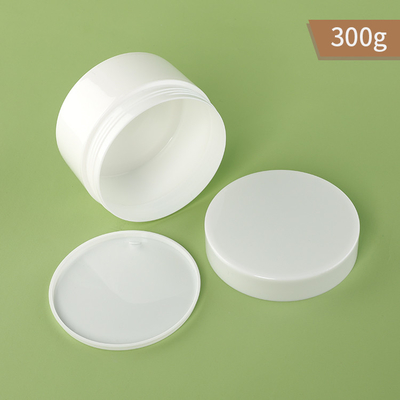 300g PP Plastikowy Słoik Jednościenny Biały Kolor Słoik I Nakrętka Z Uszczelką Pp