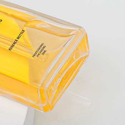 30 ml szklane opakowanie na butelki Szklane kwadratowe butelki na serum z zakraplaczem