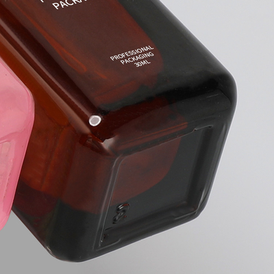30 ml Szklana butelka podkładowa Kolorowa złota pompa Malowanie Kolorowy projekt logo