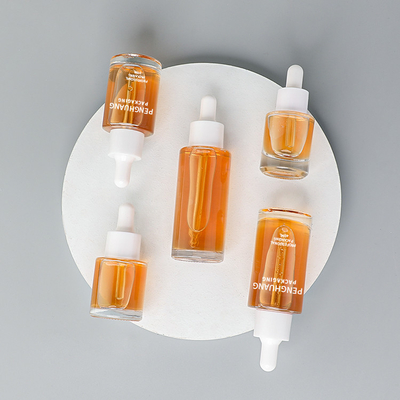15 ml 20 ml 30 ml 40 ml 50 ml Serum Butelka z zakraplaczem Opakowanie na olej Szklany okrągły kształt