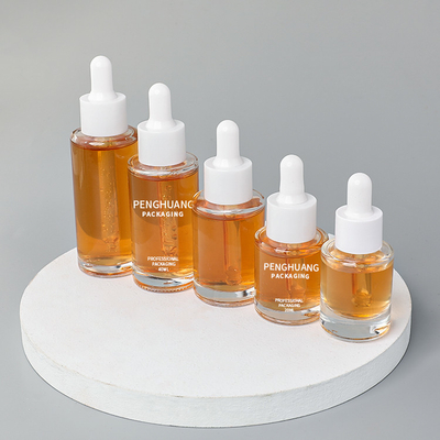 15 ml 20 ml 30 ml 40 ml 50 ml Serum Butelka z zakraplaczem Opakowanie na olej Szklany okrągły kształt