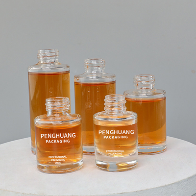 15 ml 20 ml 30 ml 40 ml 50 ml Serum Butelka z zakraplaczem Opakowanie na olej Szklany okrągły kształt