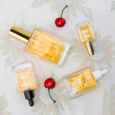 15 ml 30 ml 50 ml 100 ml Serum Zakraplacz Butelka Olej Opakowanie Szklany kwadratowy kształt