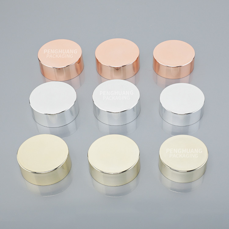 Customized color plastic cap for glass cream jar For Cosmetic Packaging