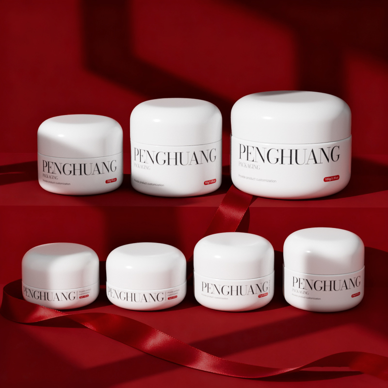 Niestandardowe szklane słoiczki na krem do balsamu do ust w kolorze białym/przezroczystym/niestandardowym z logo i niestandardowym kolorem/nadrukiem