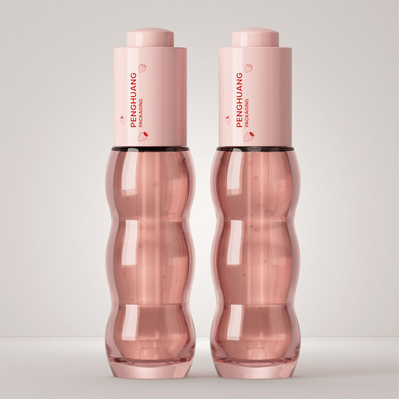 Aluminum Collar Serum Dropper Bottles Featuring Plastic Cap with Rubber Bulb Ideal for Skincare and Aromatherapy Liquids