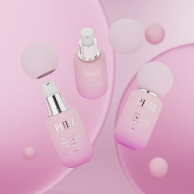 Okrągłe butelki kremowe z szkła 30 ml Logo na zamówienie