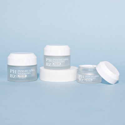 Factory Direct Cream Glass Jars 5-100g Skincare Packaging Container Glass Cosmetic Jar