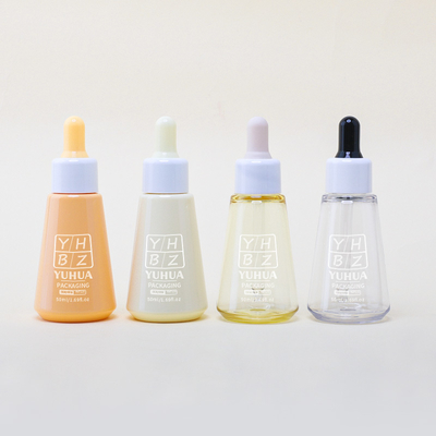 Hurtowa produkcja sitodrukowa butelek z zakraplaczem do serum, 50 ml, konfigurowalna plastikowa butelka na olejek eteryczny