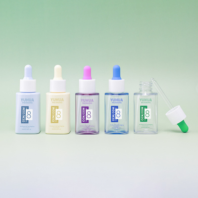 Drukowanie logo 50ml butelki z zakraplaczem PET do serum dla olejków eterycznych i pielęgnacji skóry