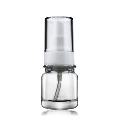 Opakowania kosmetyczne 30 ml Okrągła przezroczysta szklana butelka z balsamem do serum z pompką