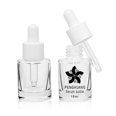 Niestandardowe Mini 15 ml Szklane butelki do napełniania Serum Butelka z zakraplaczem olejków eterycznych