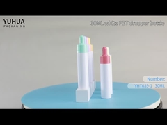 Dostosowane logo 30 ml Plastikowa butelka z zakraplaczem Butelka z olejkiem do włosów