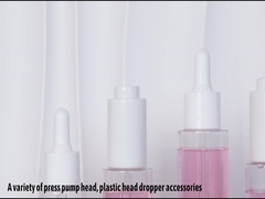 Niestandardowy przezroczysty cylinder 30 ml 40 ml 50 ml 60 ml Butelka z balsamem do serum