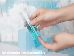 50 ml / 60 ml PET + PP Butelka do usuwania makijażu z pompką dociskową Mały rozmiar łatwy do przeprowadzenia