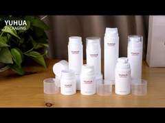 Dostosowane logo Cylinder PP Butelka z pompką próżniową do opakowań kosmetycznych