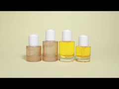 Zamrożone butelki z krople z przejrzystego szkła z czapką pipetową