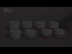 luksusowy kosmetyczny słoik z plastiku z pokrywą