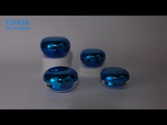 Niebieski lub niestandardowy plastikowy słoik na krem do masła do ciała, kremu pod oczy lub kremu do twarzy